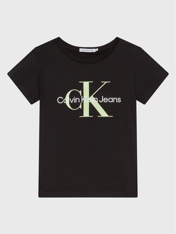 Calvin Klein Jeans Calvin Klein Jeans Majica Monogram Logo IU0IU00267 Črna Regular Fit