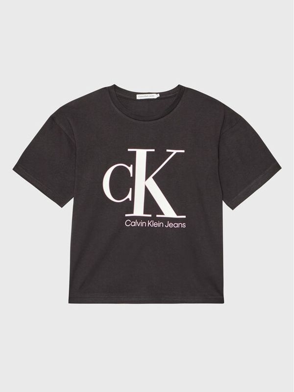 Calvin Klein Jeans Calvin Klein Jeans Majica Reveal Monogram IG0IG01939 Črna Regular Fit