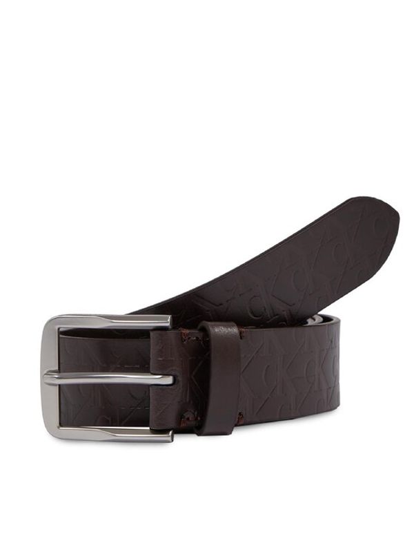 Calvin Klein Jeans Calvin Klein Jeans Moški pas Classic Flat Lthr Belt 35Mm Aop K50K511518 Rjava