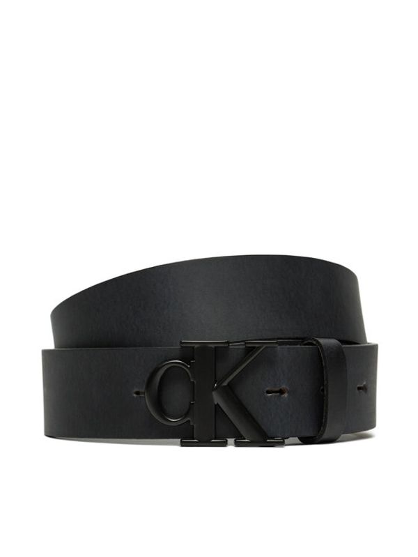 Calvin Klein Jeans Calvin Klein Jeans Moški pas Round Mono Plaque Lthr Belt 35Mm K50K512068 Črna