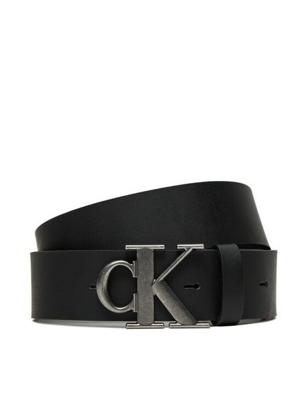 Calvin Klein Jeans Calvin Klein Jeans Moški pas Round Mono Plaque Lthr Belt 40Mm K50K512067 Črna