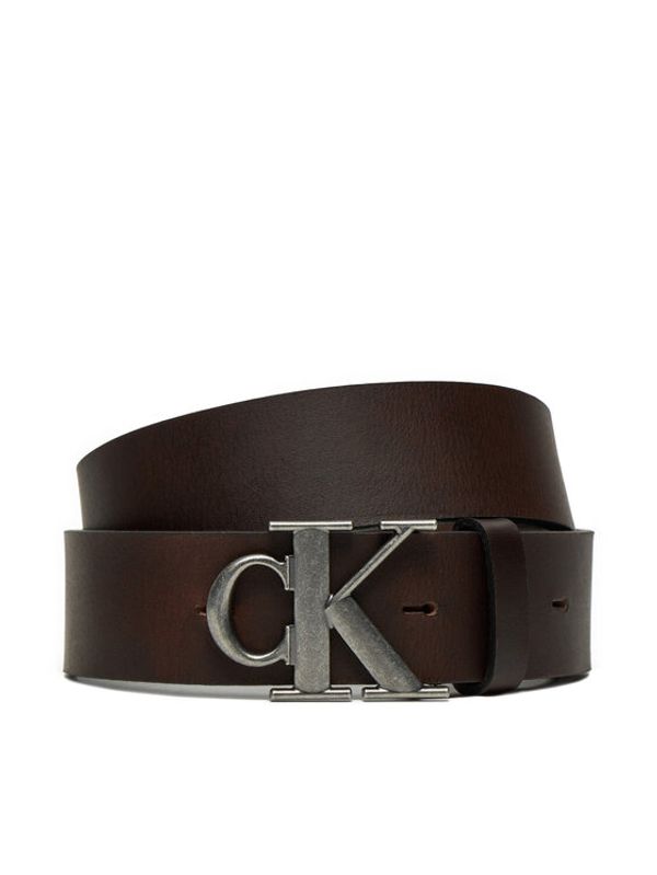 Calvin Klein Jeans Calvin Klein Jeans Moški pas Round Mono Plaque Lthr Belt 40Mm K50K512067 Rjava