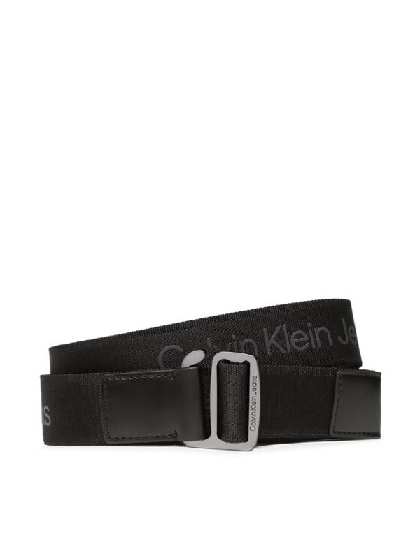 Calvin Klein Jeans Calvin Klein Jeans Moški pas Slider Logo Webbing 35Mm K50K510153 Črna