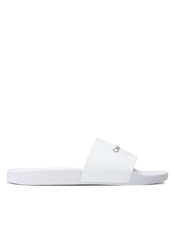 Calvin Klein Jeans Calvin Klein Jeans Natikači Pool Slide HM0HM00455 Bela