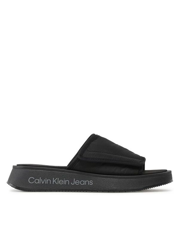 Calvin Klein Jeans Calvin Klein Jeans Natikači Prefresato Sandal Softny YW0YW00968 Črna