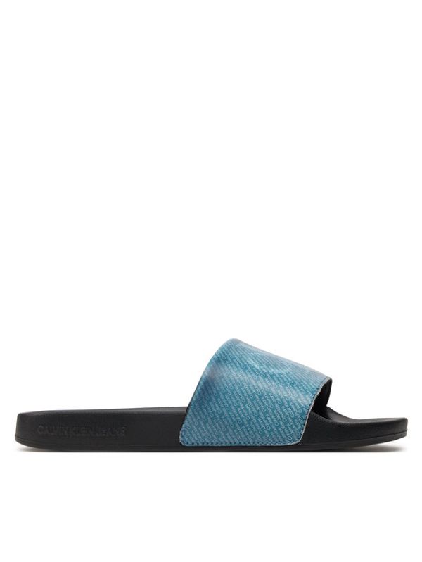 Calvin Klein Jeans Calvin Klein Jeans Natikači Slide Lenticular YM0YM00953 Modra