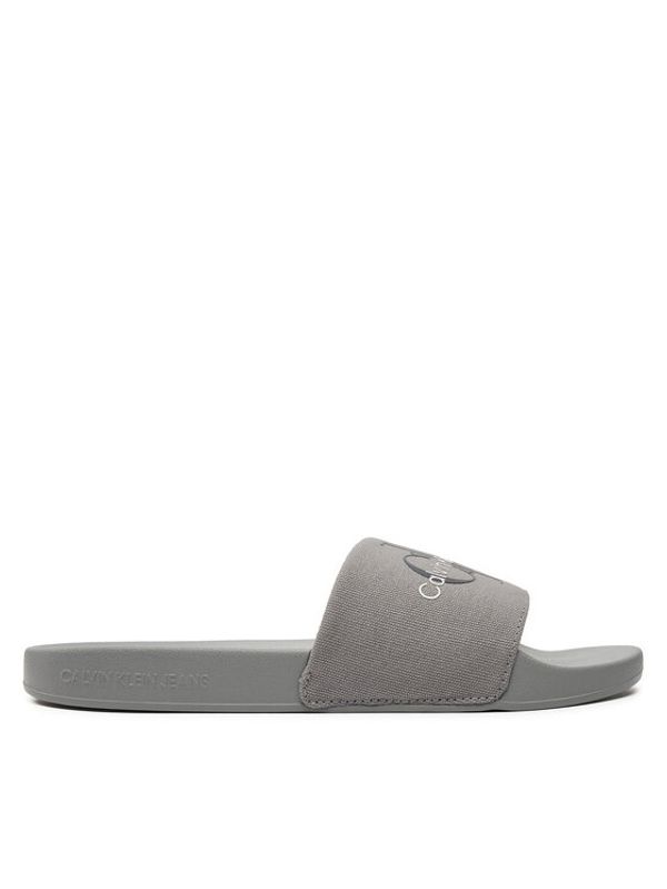 Calvin Klein Jeans Calvin Klein Jeans Natikači Slide Monogram Co YM0YM00061 Siva