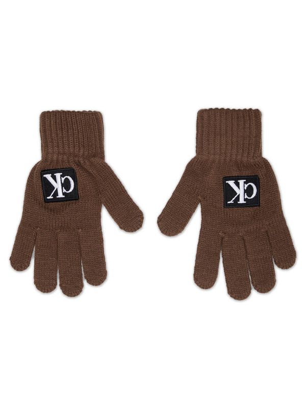 Calvin Klein Jeans Calvin Klein Jeans Otroške rokavice Monogram IU0IU00363 Rjava