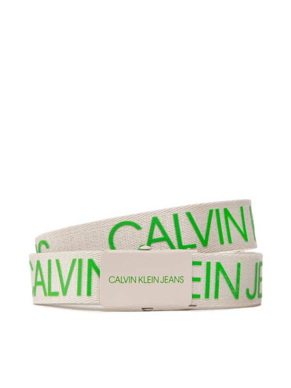 Calvin Klein Jeans Calvin Klein Jeans Otroški pas Canvas Logo Belt IU0IU00125 Bež