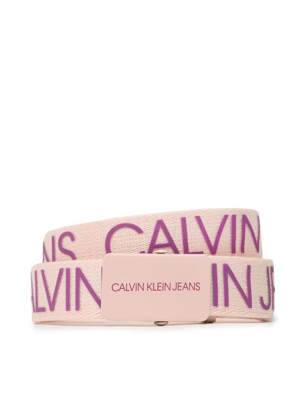Calvin Klein Jeans Calvin Klein Jeans Otroški pas Canvas Logo Belt IU0IU00125 Roza