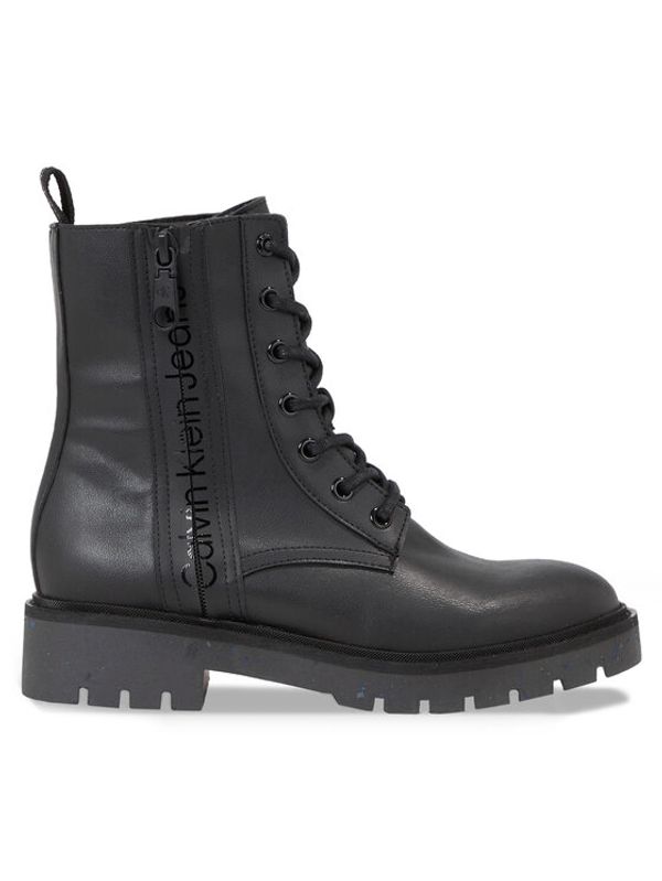 Calvin Klein Jeans Calvin Klein Jeans Pohodni čevlji Combat Mid Laceup Boot Wn YW0YW01255 Črna