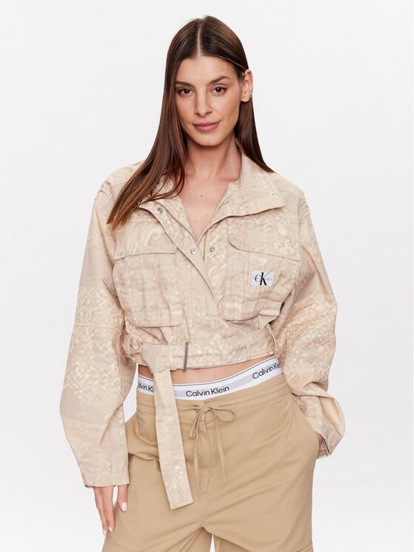 Calvin Klein Jeans Calvin Klein Jeans Prehodna jakna J20J220738 Bež Relaxed Fit