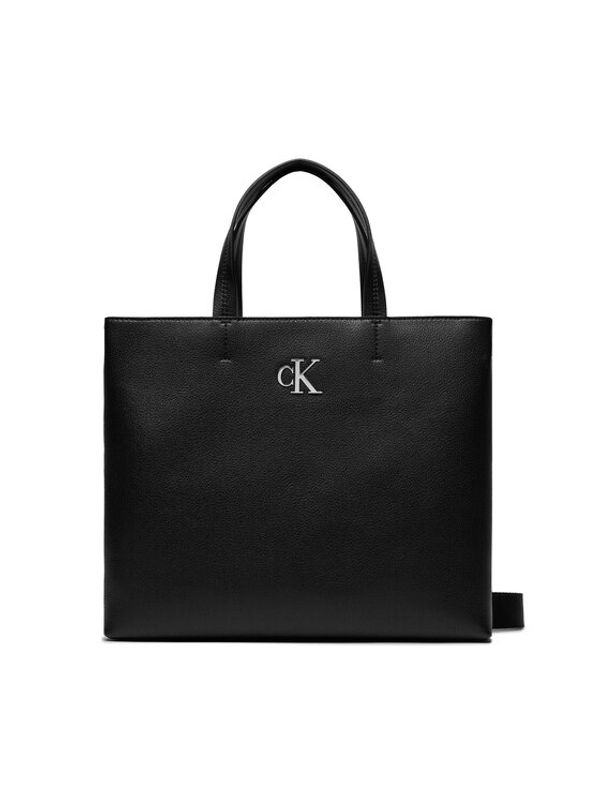 Calvin Klein Jeans Calvin Klein Jeans Ročna torba Minimal Monogram Slim Tote26 K60K611552 Črna