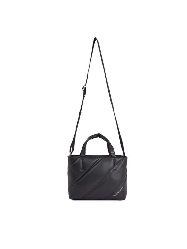 Calvin Klein Jeans Calvin Klein Jeans Ročna torba Quilted Micro Ew Tote22 K60K611957 Črna