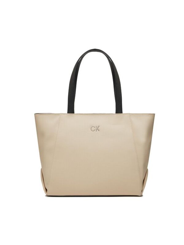 Calvin Klein Jeans Calvin Klein Jeans Ročna torba Re-Lock Seasonal Shopper_Canvas K60K611446 Écru