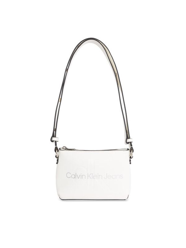 Calvin Klein Jeans Calvin Klein Jeans Ročna torba Sculpted Camera Pouch21 Mono K60K610681 Bela