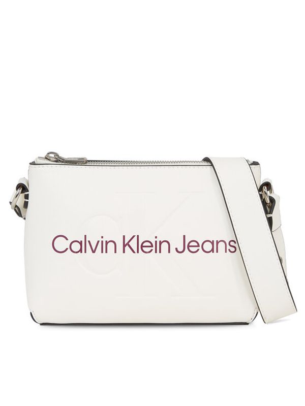 Calvin Klein Jeans Calvin Klein Jeans Ročna torba Sculpted Camera Pouch21 Mono K60K610681 Écru