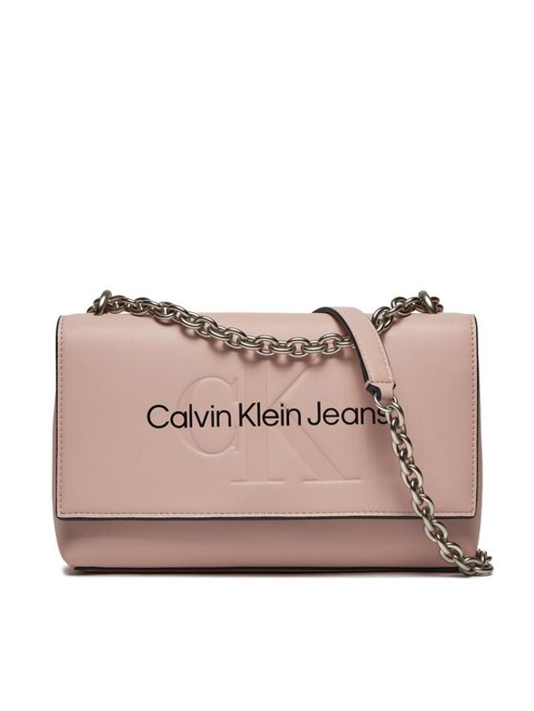Calvin Klein Jeans Calvin Klein Jeans Ročna torba Sculpted Ew Flap Conv25 Mono K60K611866 Roza