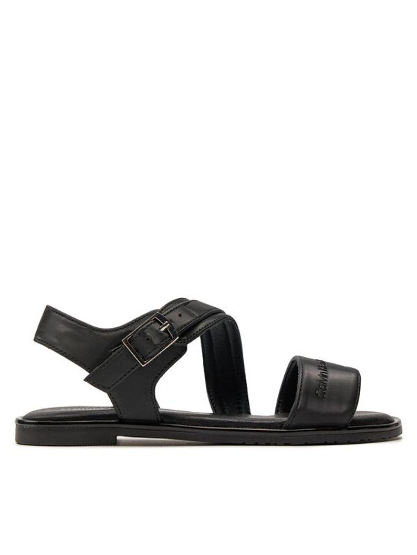 Calvin Klein Jeans Calvin Klein Jeans Sandali Flat Sandal V3A2-80825-1688 M Črna