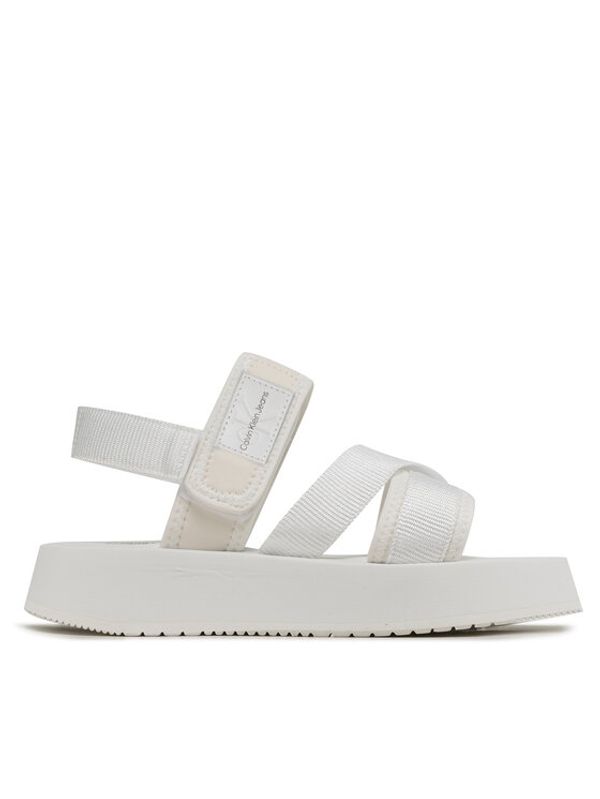 Calvin Klein Jeans Calvin Klein Jeans Sandali Prefresato Sandal Bagde YW0YW00967 Bela