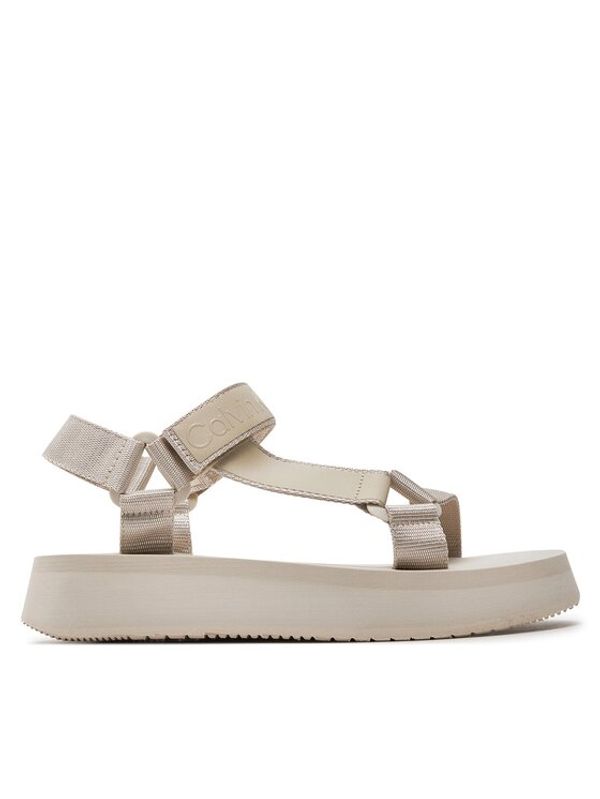 Calvin Klein Jeans Calvin Klein Jeans Sandali Sandal Velcro Webbing Dc YW0YW01353 Bež