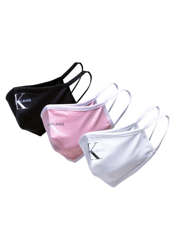 Calvin Klein Jeans Calvin Klein Jeans Set 3 tekstilnih mask za obraz Face Cover 3-Pack K60K608838 Bela