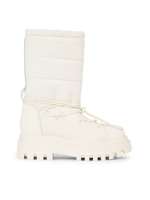 Calvin Klein Jeans Calvin Klein Jeans Škornji za sneg Flatform Snow Boot Nylon Wn YW0YW01146 Bela