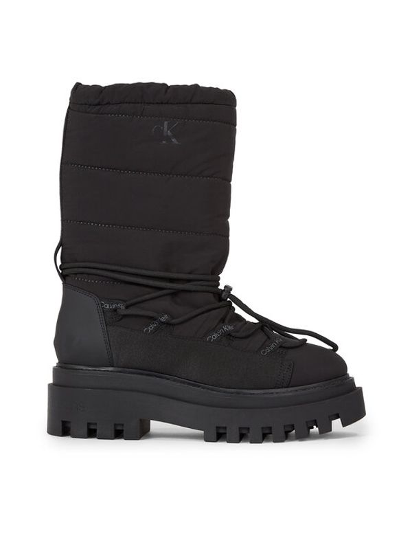 Calvin Klein Jeans Calvin Klein Jeans Škornji za sneg Flatform Snow Boot Nylon Wn YW0YW01146 Črna