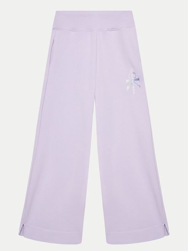 Calvin Klein Jeans Calvin Klein Jeans Spodnji del trenirke Gradient Monogram IG0IG02515 Vijolična Relaxed Fit