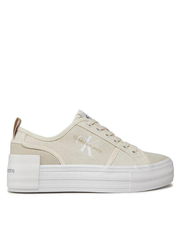 Calvin Klein Jeans Calvin Klein Jeans Superge Bold Vulc Flatf Low Cs Ml Btw YW0YW01412 Bež