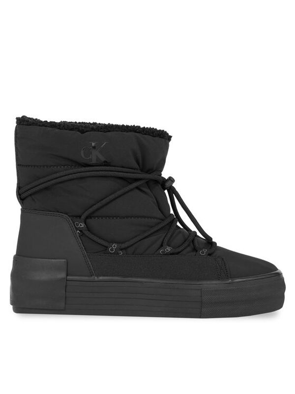 Calvin Klein Jeans Calvin Klein Jeans Superge Bold Vulc Flatf Snow Boot Wn YW0YW01181 Črna