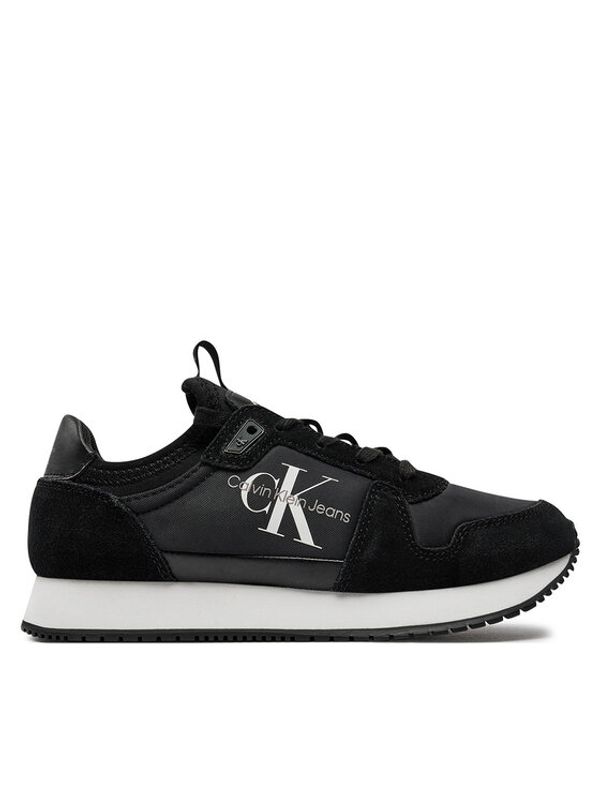 Calvin Klein Jeans Calvin Klein Jeans Superge Runner Sock Laceup Ny-Lth W YW0YW00840 Črna