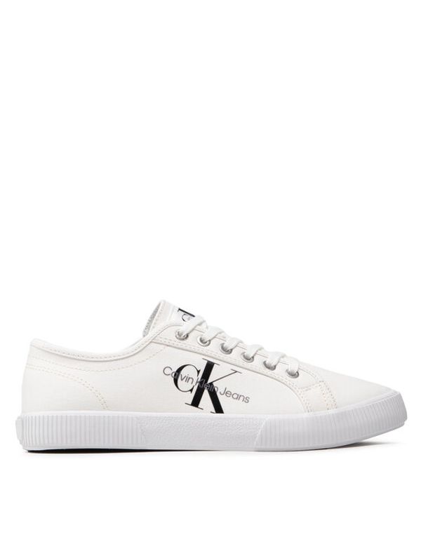 Calvin Klein Jeans Calvin Klein Jeans Tenis superge Essential Vulcanized 1 YM0YM00306 Bela