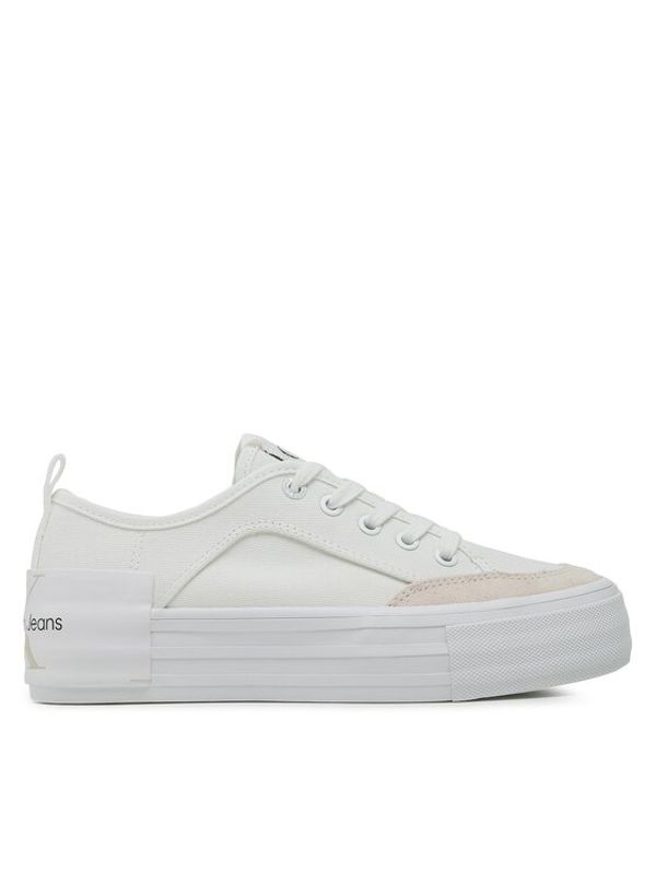 Calvin Klein Jeans Calvin Klein Jeans Tenis superge Vulc Flatform Bold Irreg Lines YW0YW00903 Écru