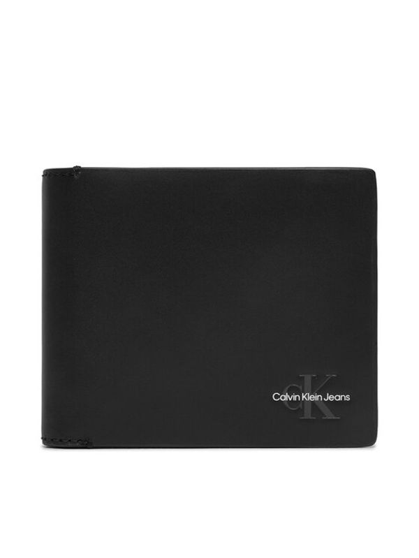Calvin Klein Jeans Calvin Klein Jeans Velika moška denarnica Monogram Soft Bifold K50K512173 Črna