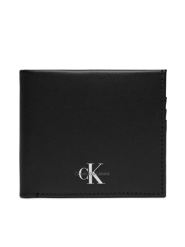 Calvin Klein Jeans Calvin Klein Jeans Velika moška denarnica Monogram Soft Bifold W/Coin K50K511456 Črna