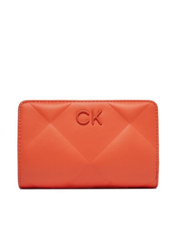 Calvin Klein Jeans Calvin Klein Jeans Velika ženska denarnica Re-Lock Quilt Bifold Wallet K60K611374 Oranžna