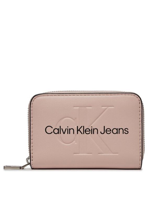 Calvin Klein Jeans Calvin Klein Jeans Velika ženska denarnica Sculpted Med Zip Around Mono K60K607229 Roza