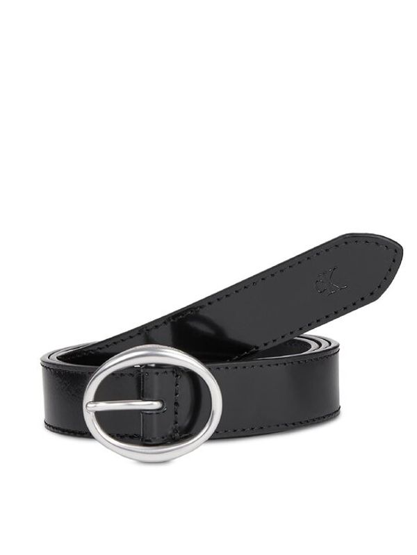 Calvin Klein Jeans Calvin Klein Jeans Ženski pas Classic Round Lthr Belt25Mm K60K611985 Črna