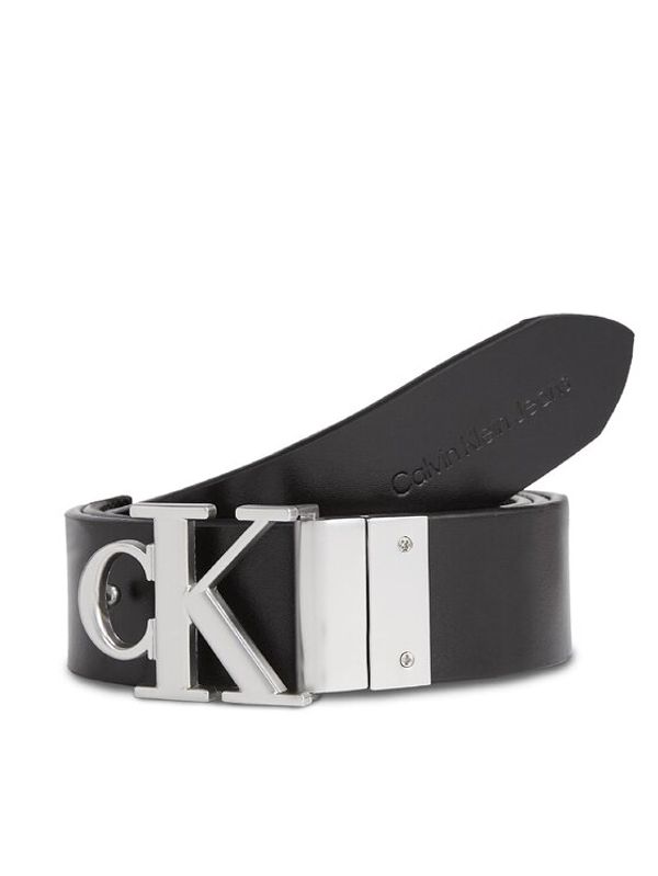 Calvin Klein Jeans Calvin Klein Jeans Ženski pas Round Mono Pl Rev Lthr Belt 30Mm K60K611489 Črna