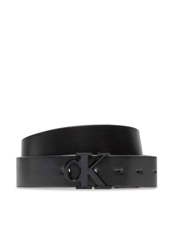 Calvin Klein Jeans Calvin Klein Jeans Ženski pas Round Mono Pl Rev Lthr Belt 30Mm K60K611489 Črna