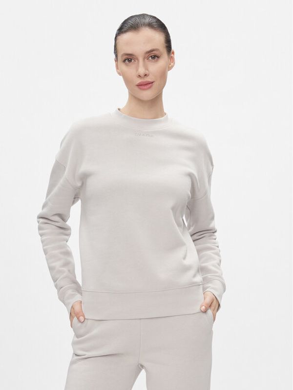 Calvin Klein Calvin Klein Jopa Metallic Micro Logo Sweatshirt K20K206961 Bež Regular Fit