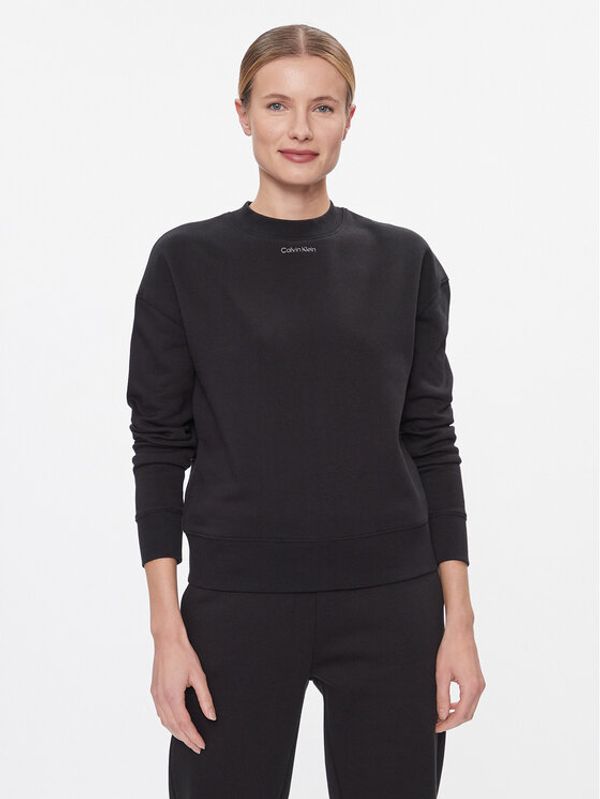Calvin Klein Calvin Klein Jopa Metallic Micro Logo Sweatshirt K20K206961 Črna Regular Fit