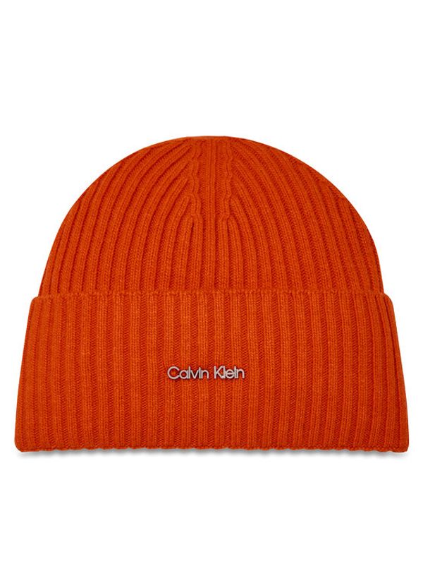 Calvin Klein Calvin Klein Kapa Ck Must Logo Beanie K60K611401 Oranžna