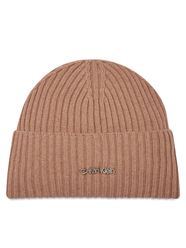 Calvin Klein Calvin Klein Kapa Ck Must Logo Beanie K60K611401 Vijolična