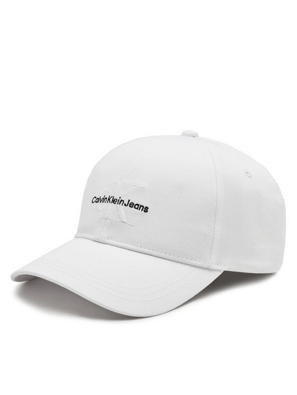 Calvin Klein Calvin Klein Kapa s šiltom Monologo Embro K50K512180 Bela