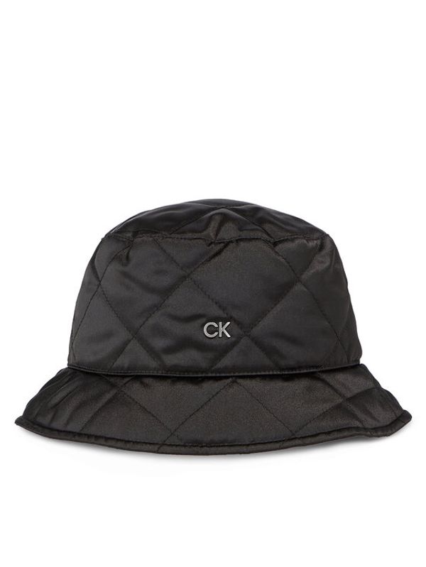 Calvin Klein Calvin Klein Klobuk Diamond Quilt Bucket Hat K60K611512 Črna