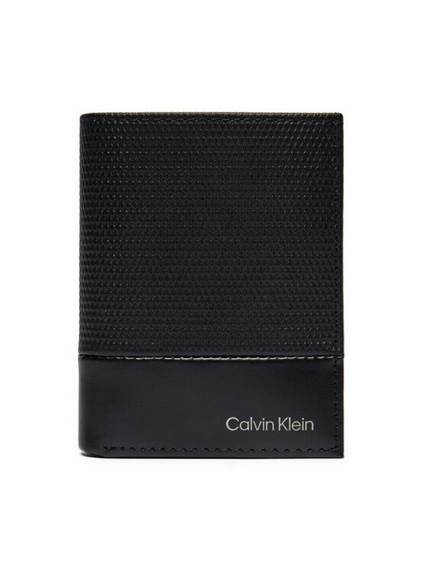 Calvin Klein Calvin Klein Majhna moška denarnica Ck Remote Bifold 6Cc W/Coin K50K512422 Črna