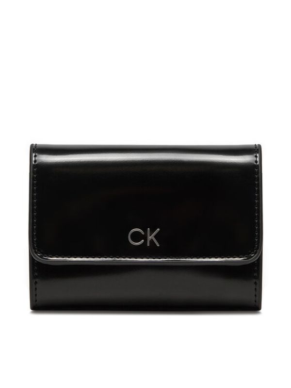 Calvin Klein Calvin Klein Majhna ženska denarnica Ck Daily Sm Trfold K60K612425 Črna