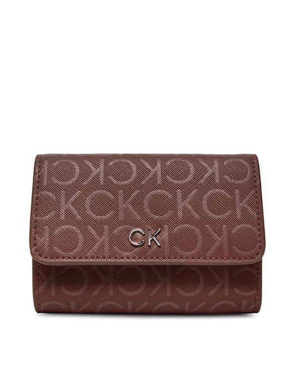 Calvin Klein Calvin Klein Majhna ženska denarnica Ck Daily Sm Trifold_Mono K60K612684 Bordo rdeča